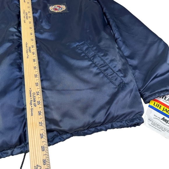 Vintage 90s Stearns Flotation Coast Guard PFD III Hooded Full Zip Coat Jacket - Picture 5 of 7